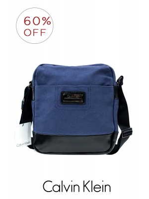 CK095*Calvin Klein Canvas Messenger (Navy)